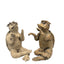Couple de kappa vers 1930- 1950, grès de Seto, signés Hoshiai Shinrei (1901-1984)