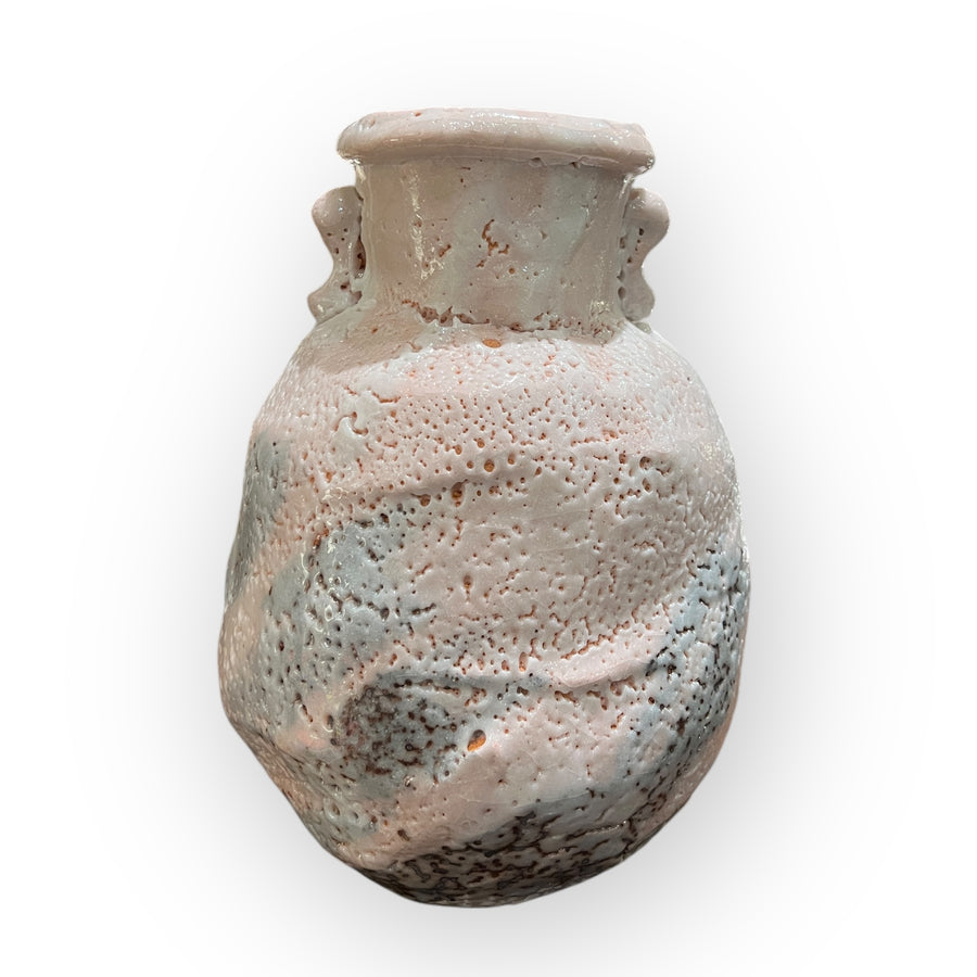 Hayashi Shotaro, Vase à fleurs, glaçure Shino