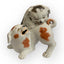 Japon, Deux Petits Chiens, Porcelaine De Kutani, Vers 1900-1920
