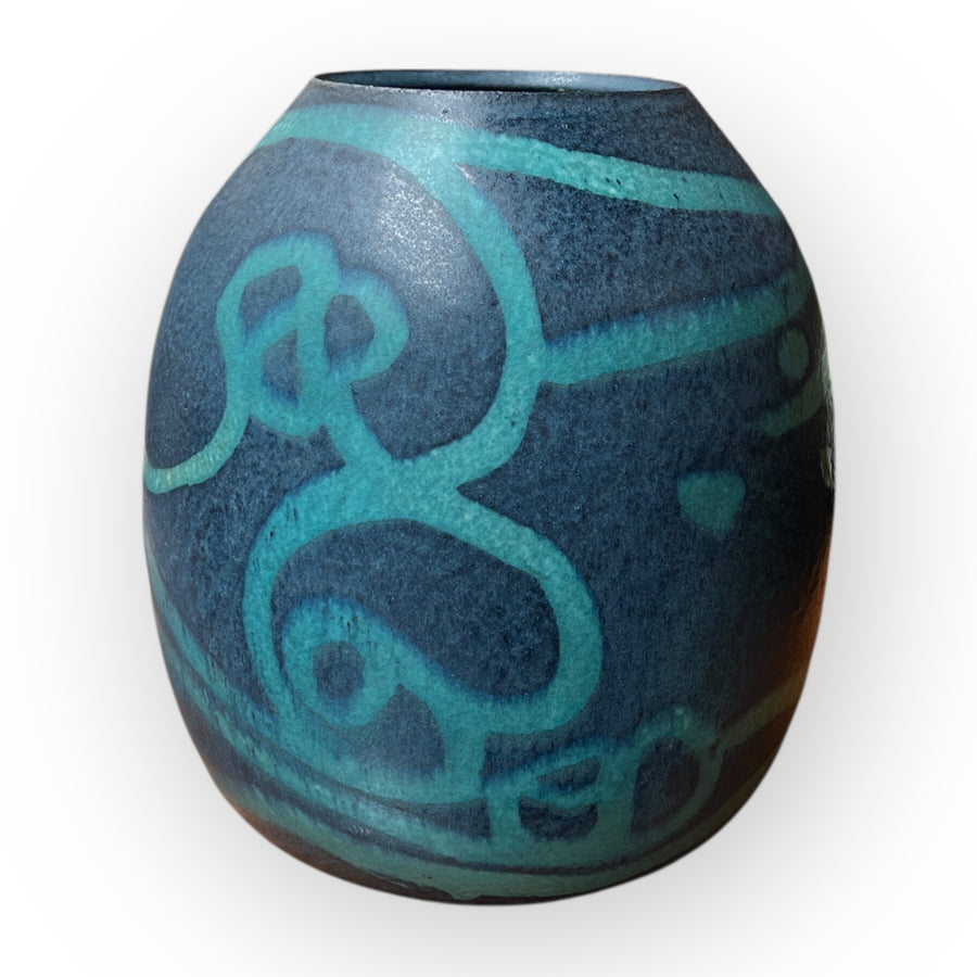 Vase bleu Persan, Kojima Kihei, né en 1930