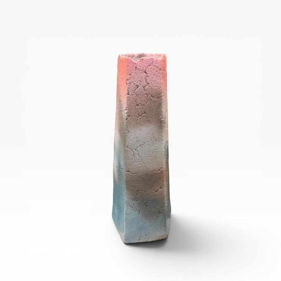 Suzuki Norifumi, vase à fleurs à cinq arêtes « Lueur du soir »