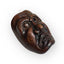 Netsuke japonais en bois représentant un masque expressif – signé Eizen – Fin d’époque Edo