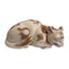 Japon, Grand Chat Endormi En Porcelaine Japonaise De Kutani, époque Meiji