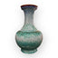 Vase balustre porcelaine à glaçure paon, Matsuyama Gaei II, four Kujaku-gama vers 1970