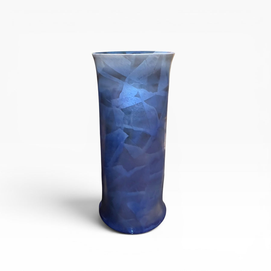 Toyoshi Yamada, vase Kutani « BLUE.SKY »