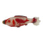 Tabatière en verre overlay rouge représentant un poisson, 19e siècle
