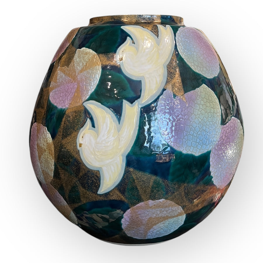 Grand vase en céramique, Fujimura Hoshu (1903–1970), Japon vers 1950-60