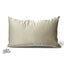 Dos uni clair du coussin déhoussable Sinapango Interiors Paris en tissage Nishijin argenté