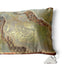 Coussin Nishijin bleu-gris vert d’eau – détail du tissage