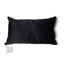 Revers en soie noire du coussin en brocard Nishijin