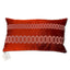 Dos broché rouge du coussin japonais en tissage de Nishijin