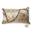 Coussin décoration en soie de Nishijin ivoire et or – vue de face