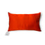 Revers uni orange du coussin en tissage Nishijin