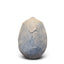 Katō Keiya large Seto stoneware vase, front view, with pale cream and blue-grey textured glaze