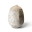 Katō Keiya ovoid stoneware vase, side view showing its asymmetrical profile