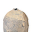 Upper section of the Katō Keiya vase showing the small irregular mouth and textured cream glaze