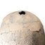 Close-up of the irregular mouth and cratered surface of the Katō Keiya Seto vase