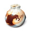Vase en grès de type Mino par Kato Toyohisa, ouverture irrégulière et émail blanc