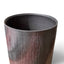 Détail du col et de l’intérieur du vase en céramique de Tobe par Takenishi Tatsuto